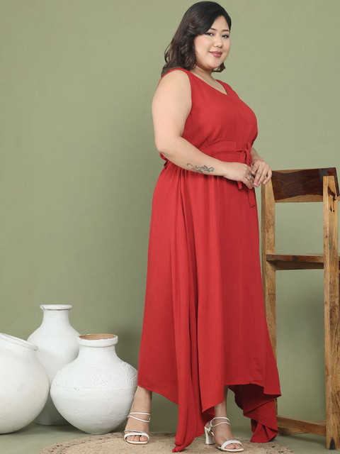 theRebelinme Women Plus Size Midi A-Line Dress - Image 3