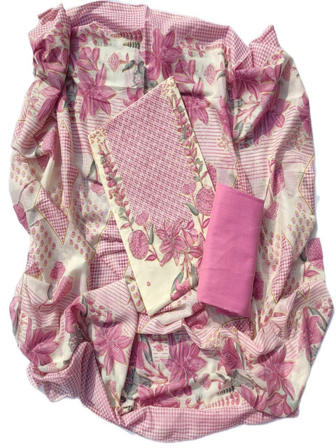 GC 80 BY GAURI COLLECTION Printed Pure Cotton Unstitched Dress Material - Image 4