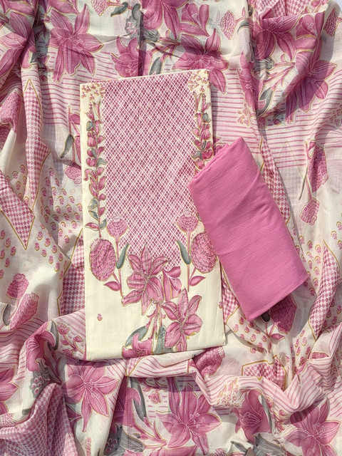 GC 80 BY GAURI COLLECTION Printed Pure Cotton Unstitched Dress Material