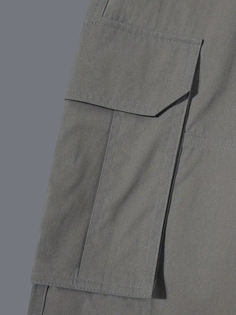 STI Men Classic Loose Fit Mid-Rise Pure Cotton Cargos Trouser - Image 5