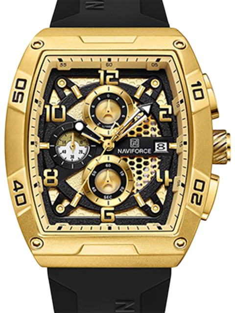 Naviforce Men Printed Dial & Straps Analogue Watch NF8052_G G B - Image 3