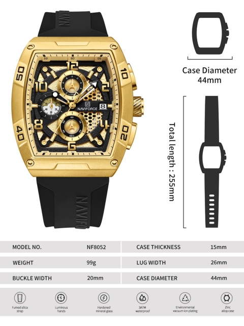 Naviforce Men Printed Dial & Straps Analogue Watch NF8052_G G B - Image 5