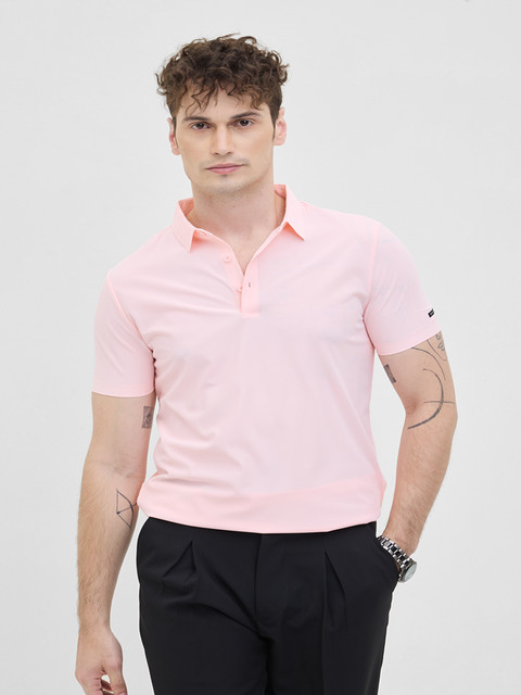 Snitch Men Polo Collar Slim Fit T-shirt