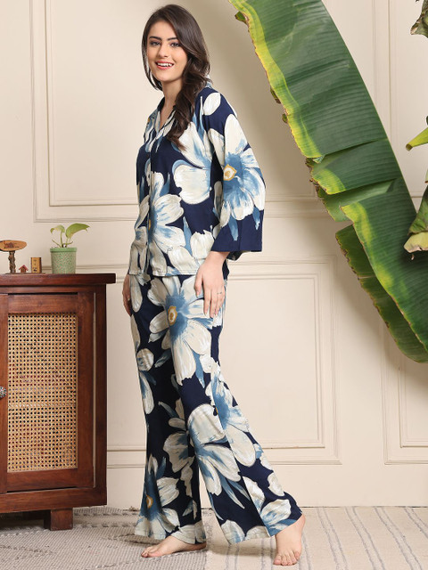 Claura Women Printed Night suit - Image 4