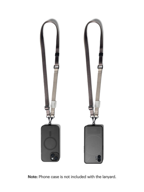 DailyObjects Charcoal-Grey Crossbody Phone Lanyard Strap