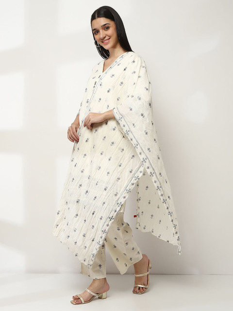 Rangriti Floral Printed Cotton Dupatta - Image 3