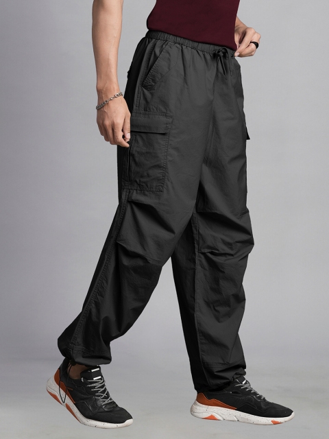 PRONK Men Relaxed-Fit Parachute Track Pants - Image 4