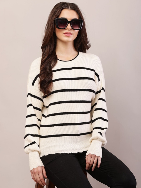 NoBarr Women Striped Pullover - Image 7