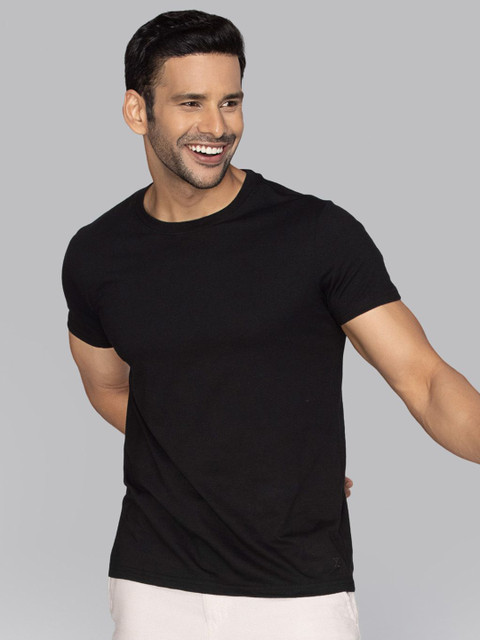 XYXX Pace Ultra Breezy, Super Combed Cotton Solid Crew Neck T-Shirt