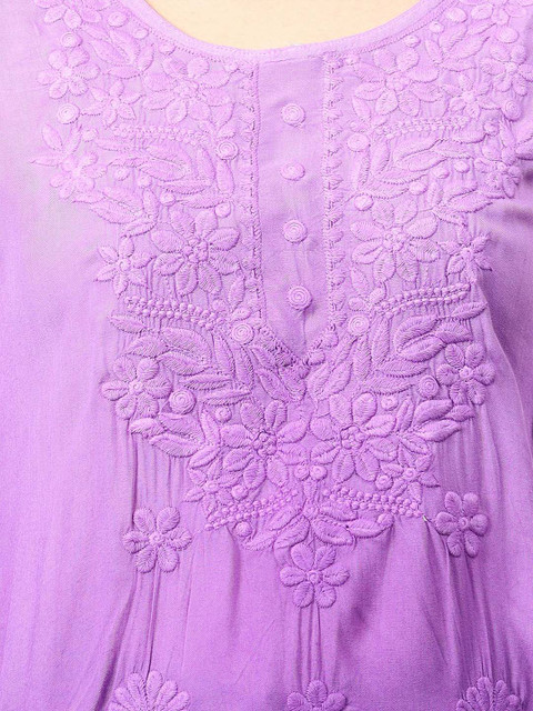 NAZAQAT ETHNIC INDIA Ethnic Motifs Embroidered Thread Work Thread Work Kurti - Image 2