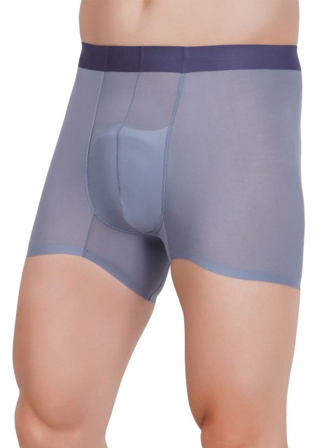 AMOUREUX Men Breathability Sheer Short Trunk M7085_Gry_L - Image 3