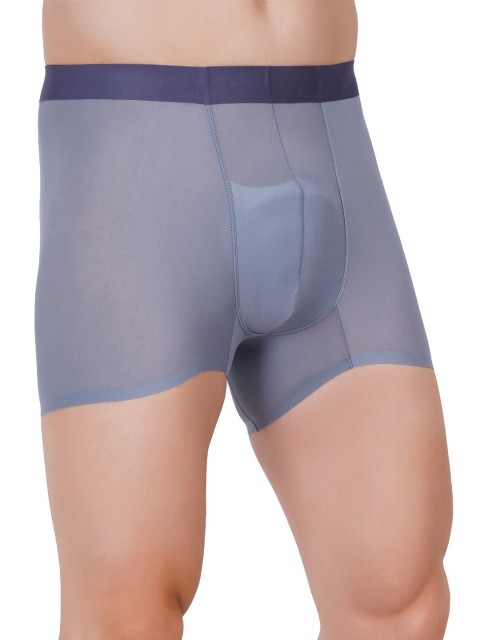 AMOUREUX Men Breathability Sheer Short Trunk M7085_Gry_L - Image 2