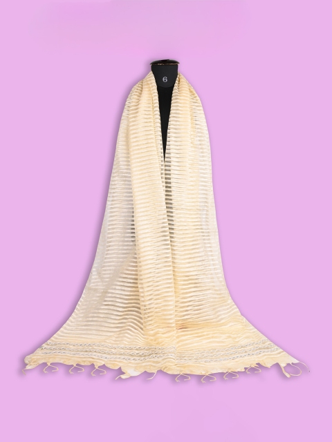Wish Karo Striped Chiffon Dupatta - Image 2