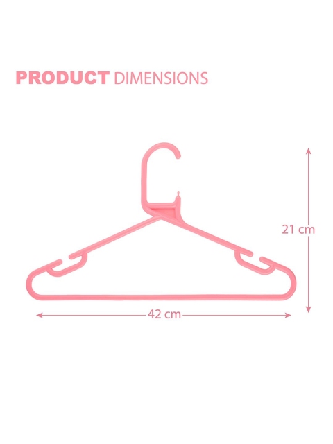 Kuber Industries 24 Pieces Pink Multipurpose Cloth Hangers - Image 6
