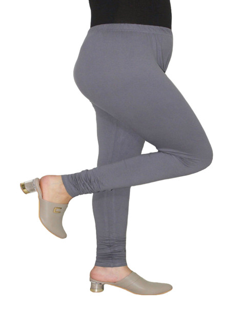 PINK SHELL Women Cotton Churidar Length Leggings - Image 5