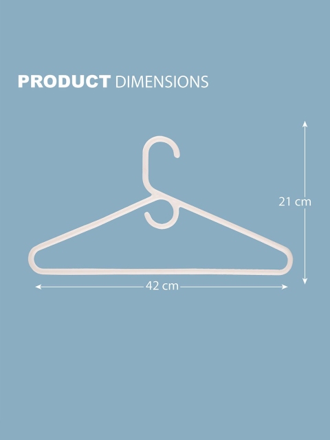 Kuber Industries White Pack Of 18 Multipurpose Cloth Hangers For Wardrobe - Image 6