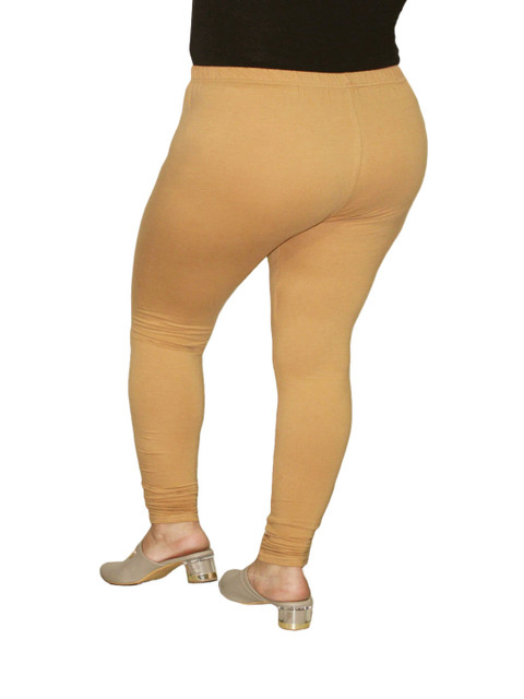 PINK SHELL Women Cotton Churidar-Length Leggings - Image 3