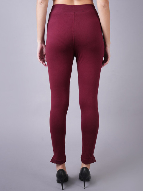 Valles365 by S.C. Women Pack Of 2 Cotton Ankle-Length Leggings with Pocket - Image 4