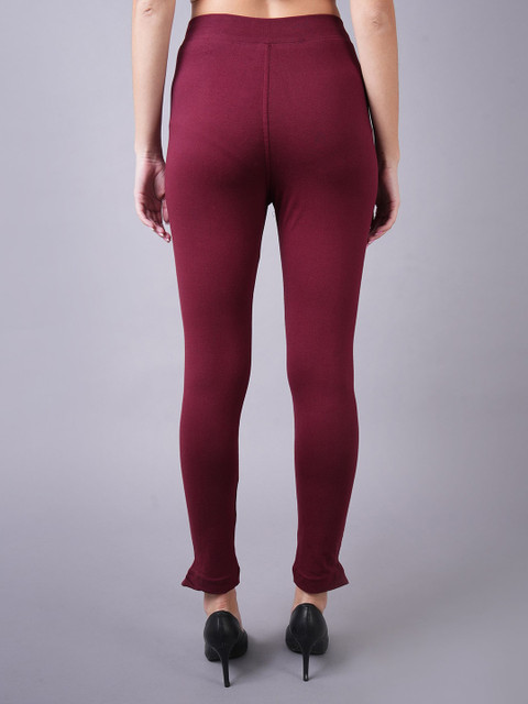 Valles365 by S.C. Women Pack Of 2 Ankle Length Cotton Leggings with Pocket - Image 5