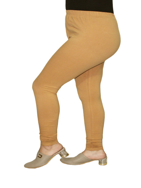 PINK SHELL Women Cotton Churidar-Length Leggings - Image 5