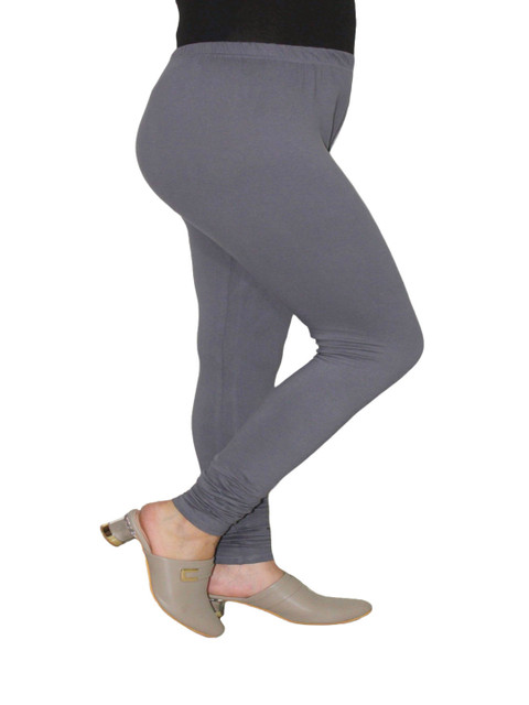 PINK SHELL Women Cotton Churidar Length Leggings - Image 3