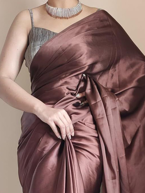 Shopaz Satin Ready to Wear Saree - Image 4