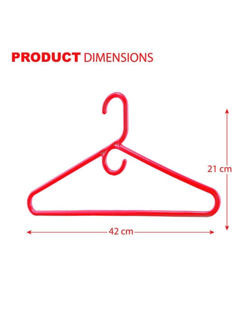 Kuber Industries Red & Purple Pack Of 12 Hangers For Wardrobe - Image 6