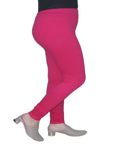 PINK SHELL Women Cotton Churidar-Length Leggings - Image 5