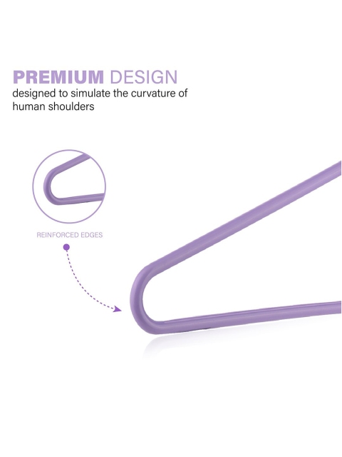 Kuber Industries Red & Purple Pack Of 12 Hangers For Wardrobe - Image 3
