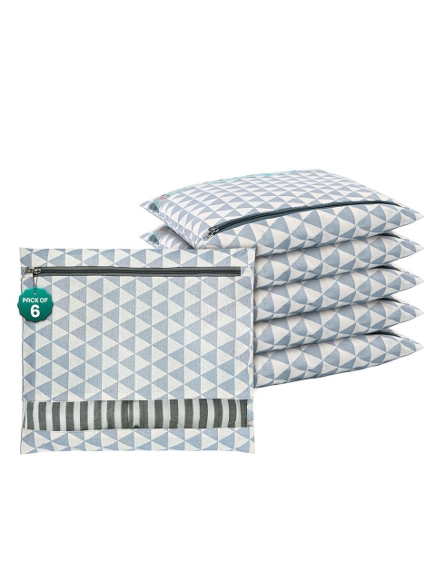 Kuber Industries Grey 6 Pcs Regular Clothes Storage Single Packing Bag Drawer Organiser