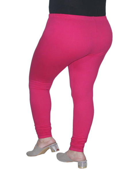 PINK SHELL Women Cotton Churidar-Length Leggings - Image 2
