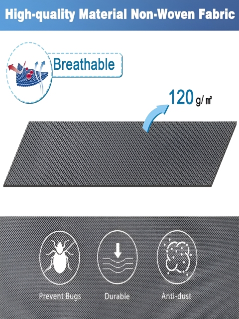 atorakushon Grey Set of 2 Organisers For Clothes Storage Bags - Image 6
