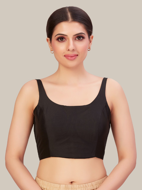 Studio Shringaar Round Neck Readymade Saree Blouse