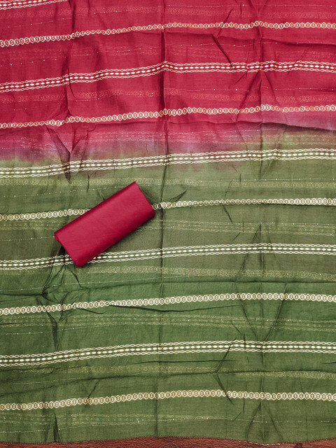 KALINI Embroidered Unstitched Dress Material - Image 4