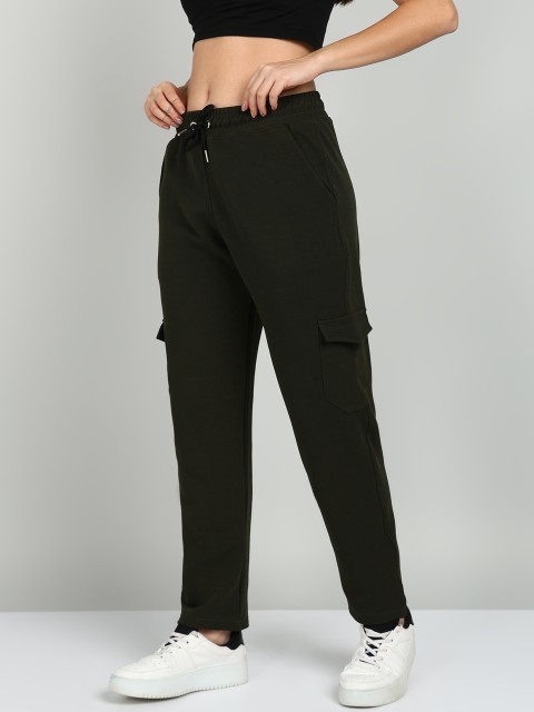 NEXSTEP Women Relaxed-Fit Dry Fit Mid Rise Cargo Track Pant