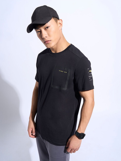Ajile by Pantaloons Men Graphic Printed Round Neck Cotton T-shirt - Image 5