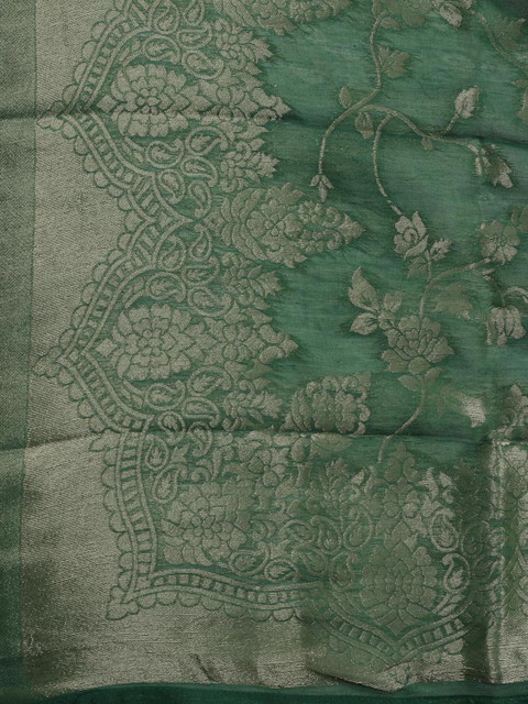 Meena Bazaar Embroidered Art Silk Unstitched Dress Material - Image 7