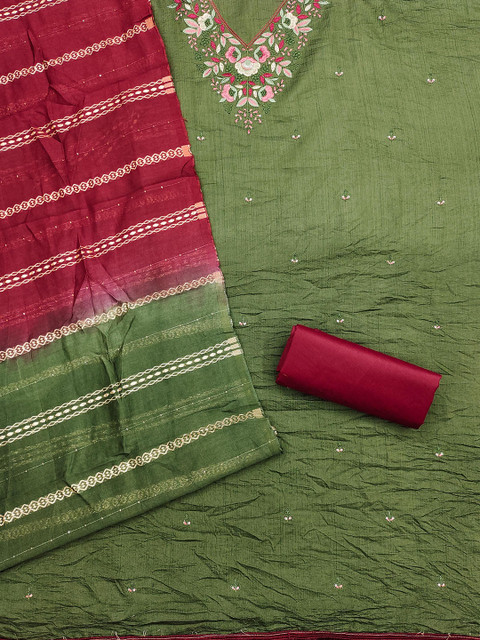 KALINI Embroidered Unstitched Dress Material - Image 2