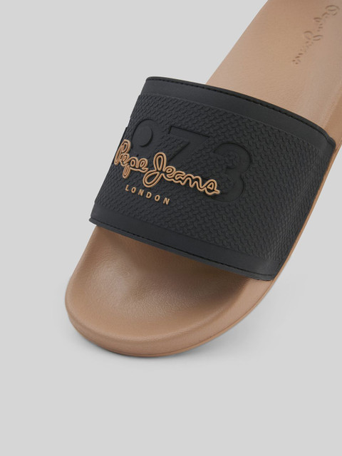 Pepe Jeans Men Printed Sliders - Image 4