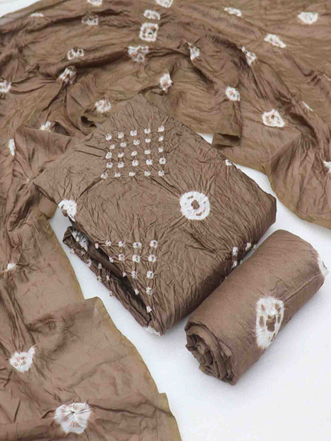 KALINI Bandhani Dyed Unstitched Dress Material