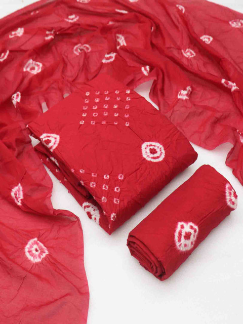 KALINI Bandhani Dyed Unstitched Dress Material