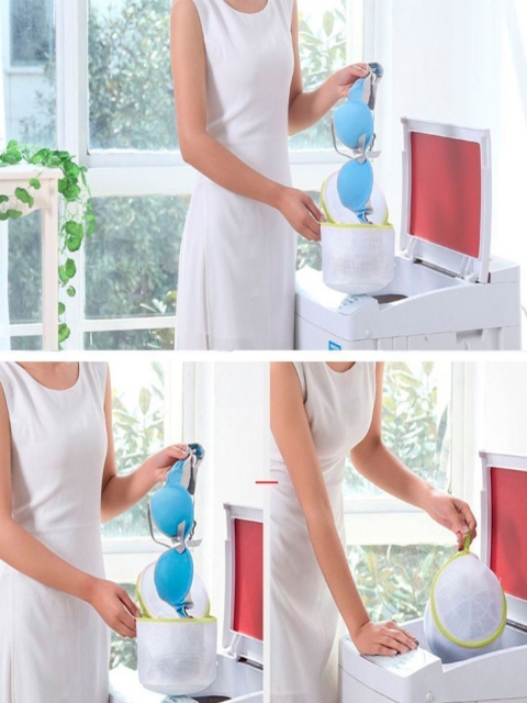 HOKIPO 3-Pcs Mesh Laundry Clothes Washing Bag- AR1365 - Image 4