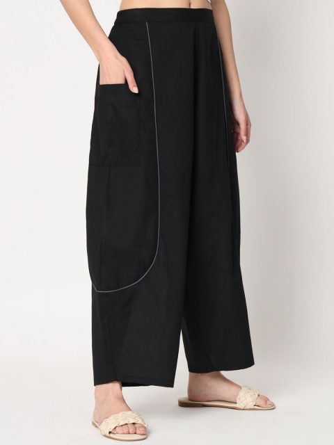 9rasa Women Cotton Straight Palazzos - Image 2