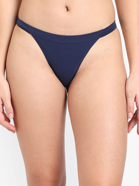 Munaafi Women Low Rise Solid Thong Brief