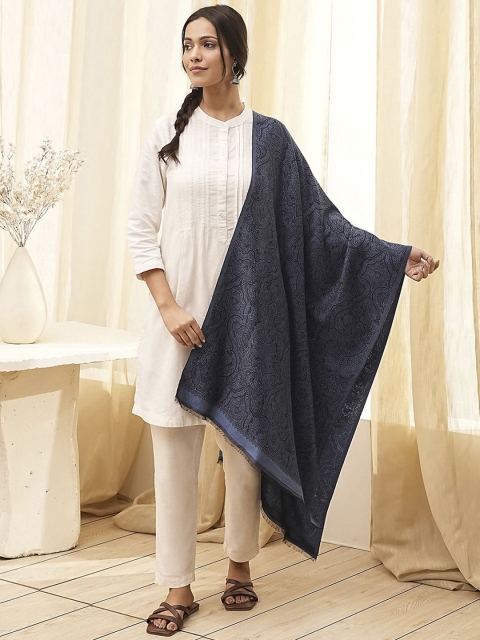 Biba Ethnic Motifs Woven Design Shawl