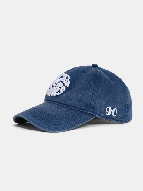 Jack & Jones Men Embroidered Denim Baseball Cap - Image 3
