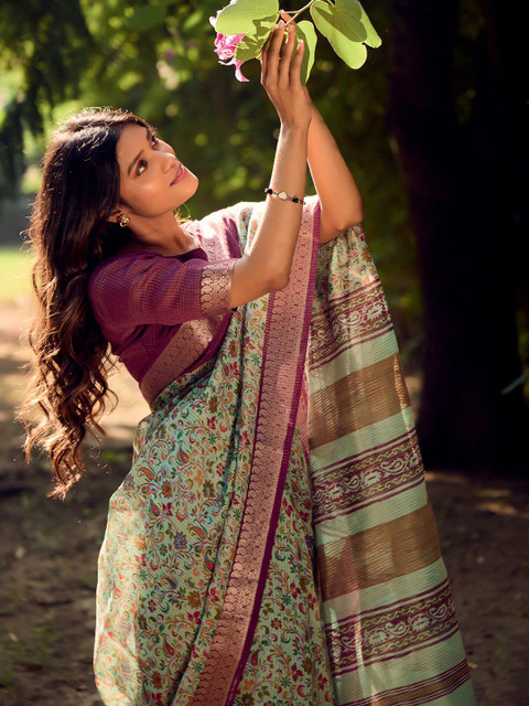 Satrani Warli Embroidered Saree - Image 2
