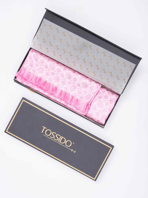 Tossido Men Woven Design Reversible Stole