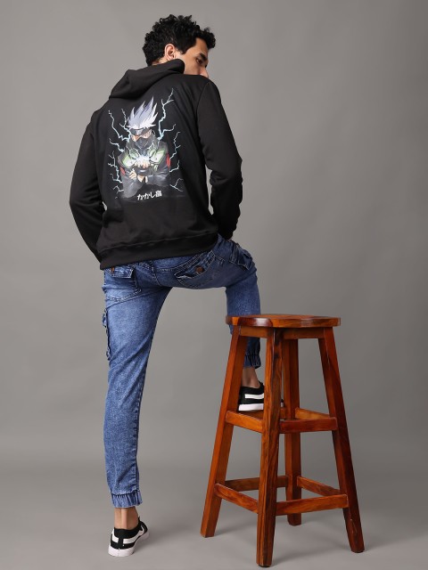 zentik Men Naruto Printed Hooded Pullover Sweatshirt - Image 6