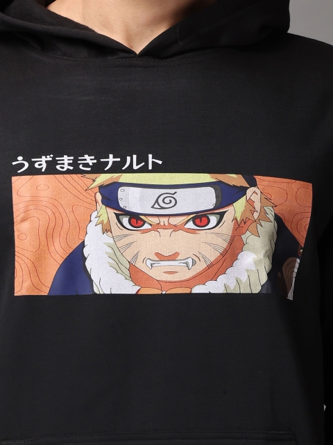 zentik Men 90s ANIME Graphic Printed Hooded Sweatshirt - Image 4